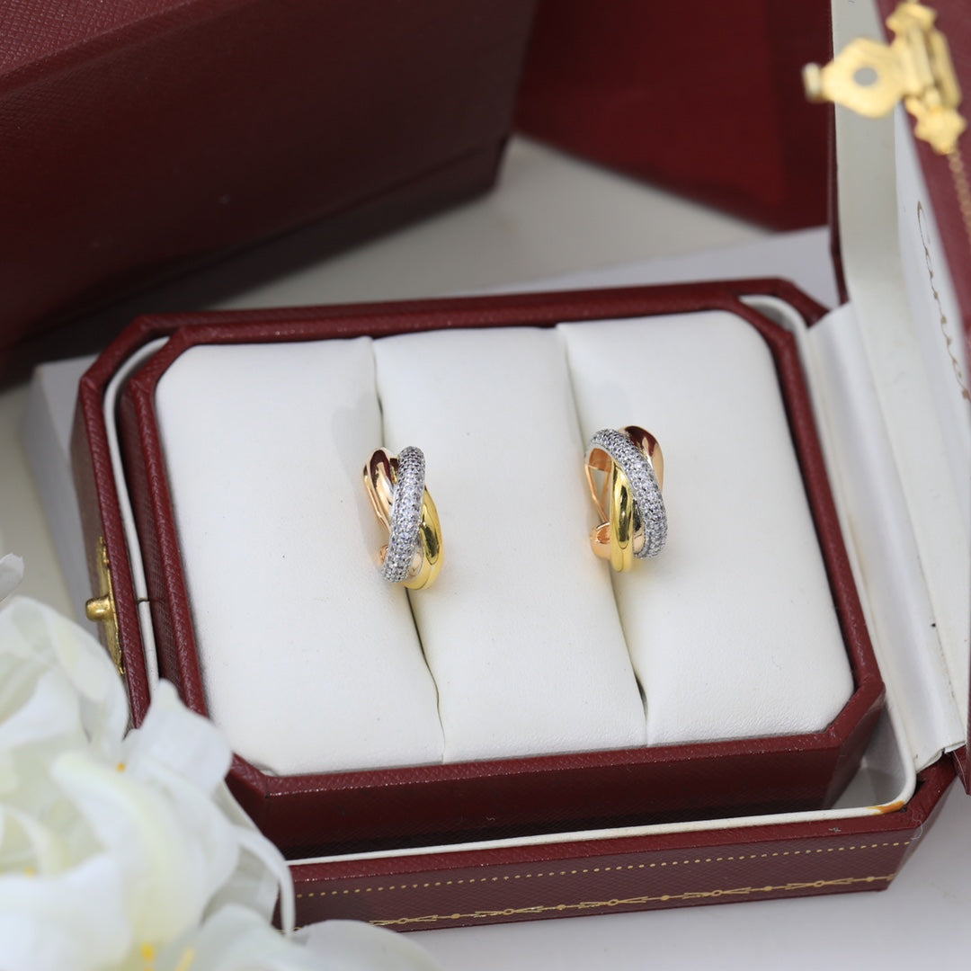 Roostick Trinity Diamond Earrings