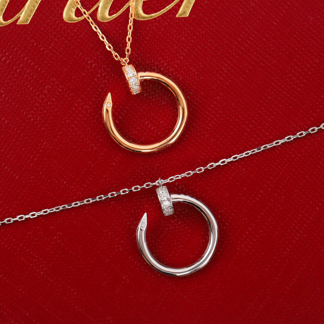 Roostick Juste Un Clou Plain Round Diamonds Necklace