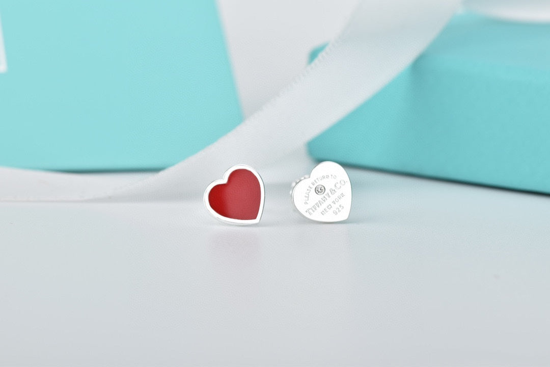 Roostick 18K Return to T Heart Earrings