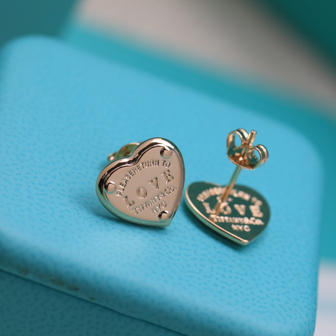 Roostick 18K Return to T Love Earrings