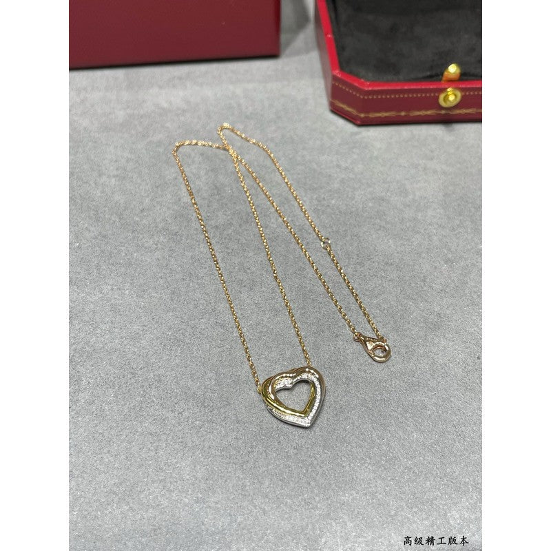 Roostick Trinity Heart Diamond Necklace