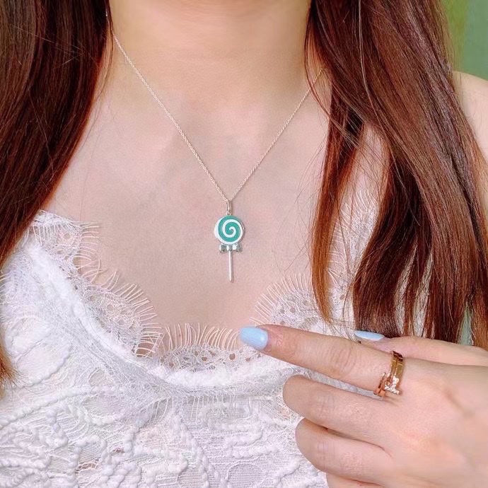 Roostick Lollipop Charm Chain Necklace