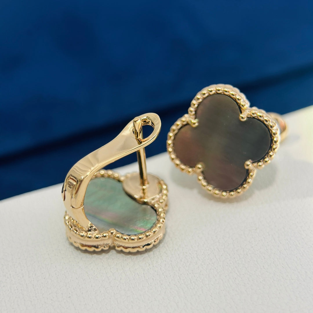 Roostick Vintage Alhambra Grey Earrings