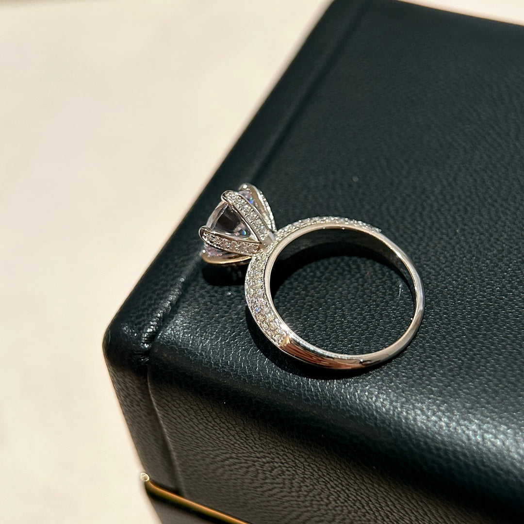 Roostick 18K T Pavé T Setting Engagement Ring