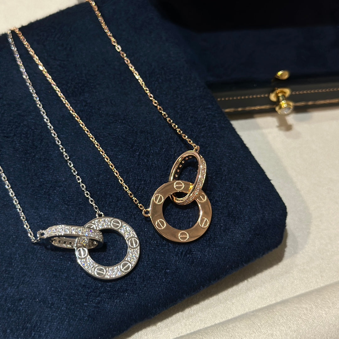 Roostick Love Diamonds Necklace Pavé