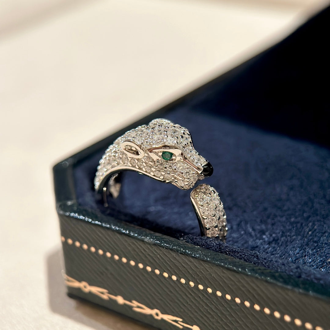 Roostick Panthère De Full Diamond Ring