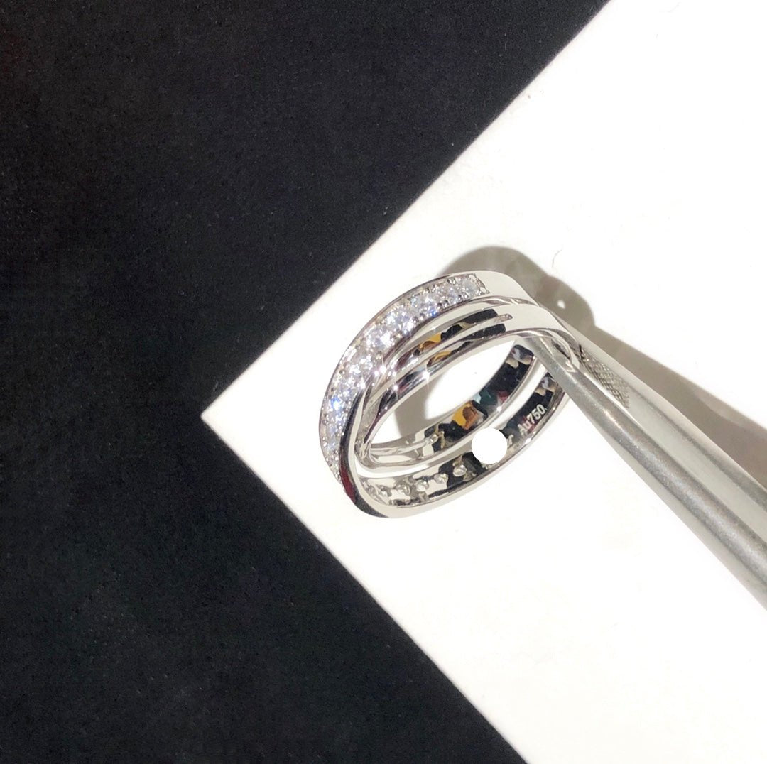 Roostick Etincelle Diamond Crossover Ring