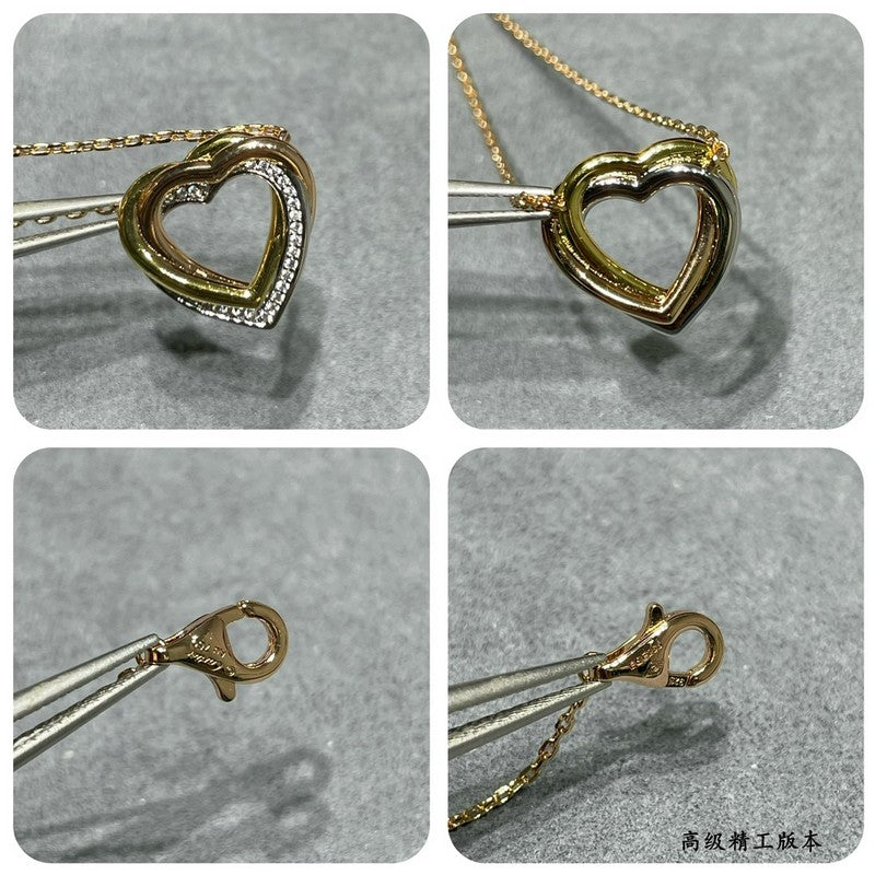 Roostick Trinity Heart Diamond Necklace