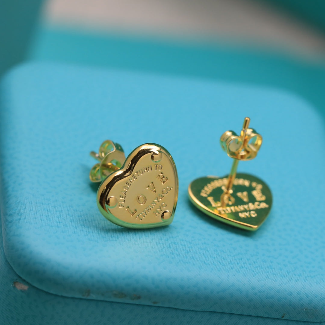 Roostick 18K Return to T Love Earrings