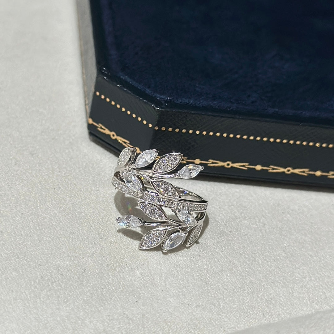 Roostick Victoria Diamond Vine Bypass Ring