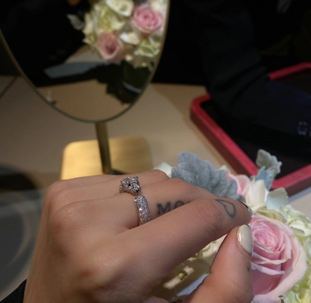 Roostick Panthère De Full Diamond Ring