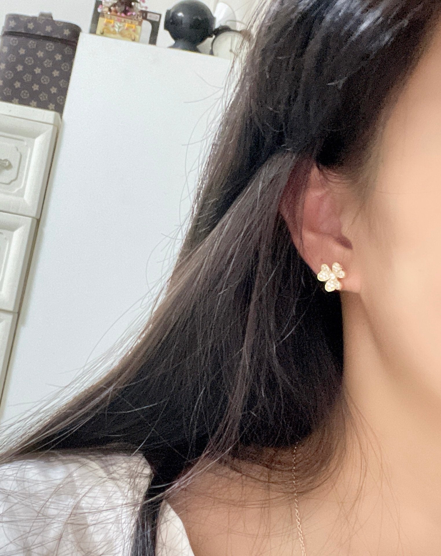 Roostick Yellow Gold Frivole Small Model Earrings