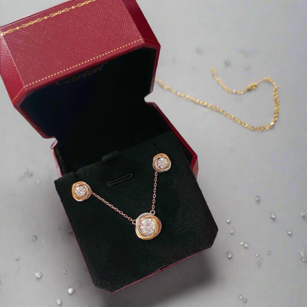 Roostick Trinity Diamond Earrings