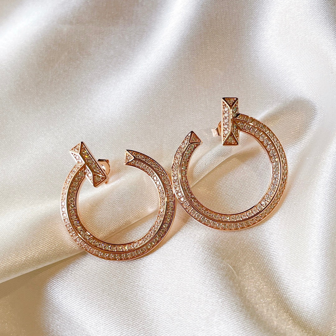 Roostick T T1 Open Hoop Earrings
