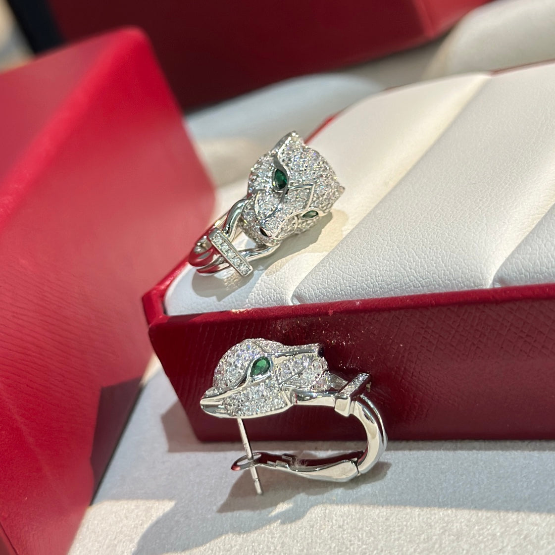 Roostick Panthère De Diamond Earrings