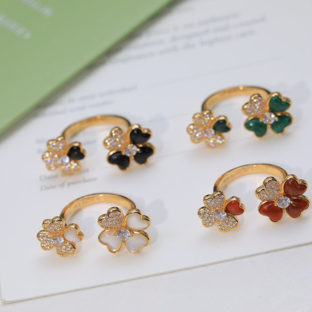 Roostick Cosmos Between The Finger Diamond Black Ring