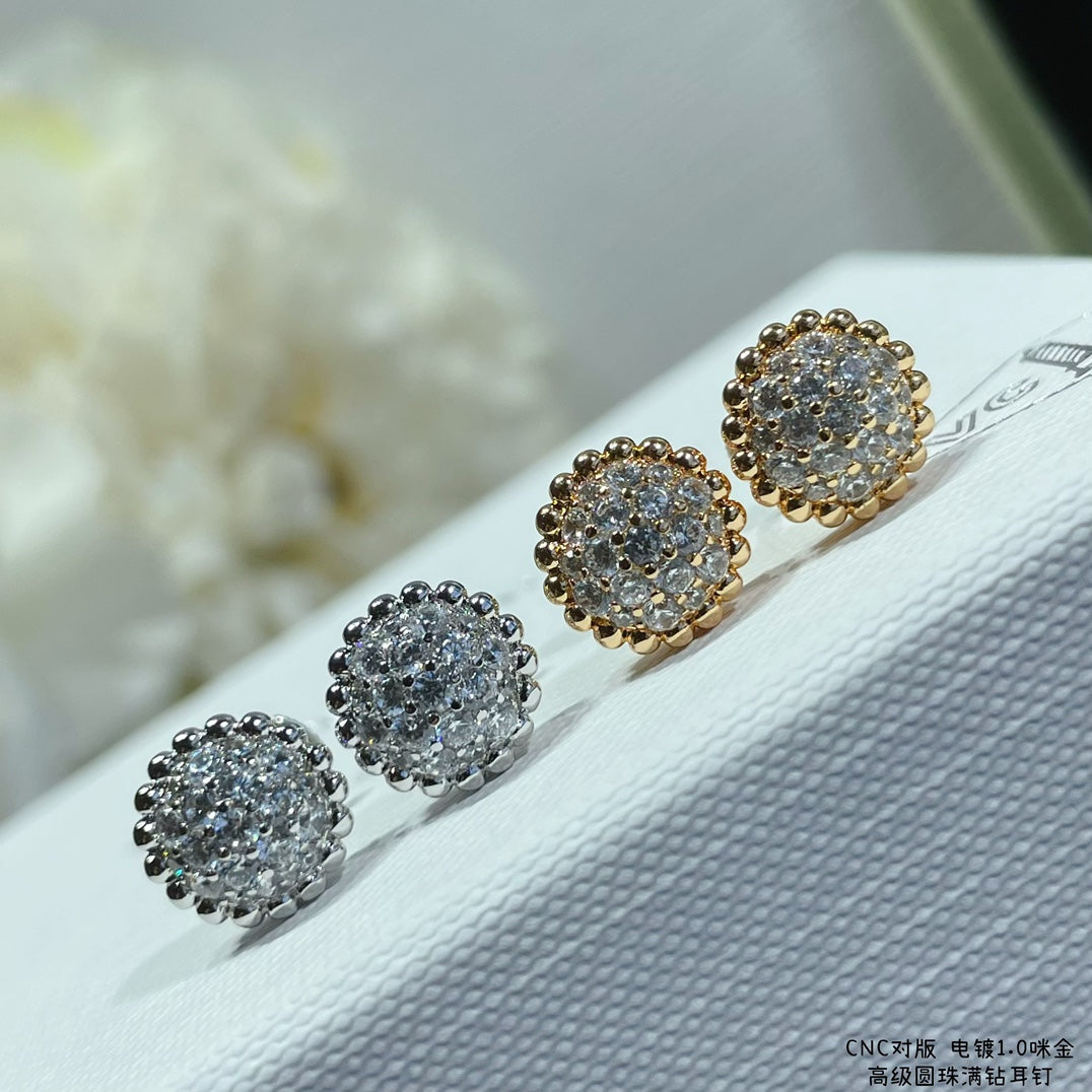 Roostick Perlée Diamonds Earrings