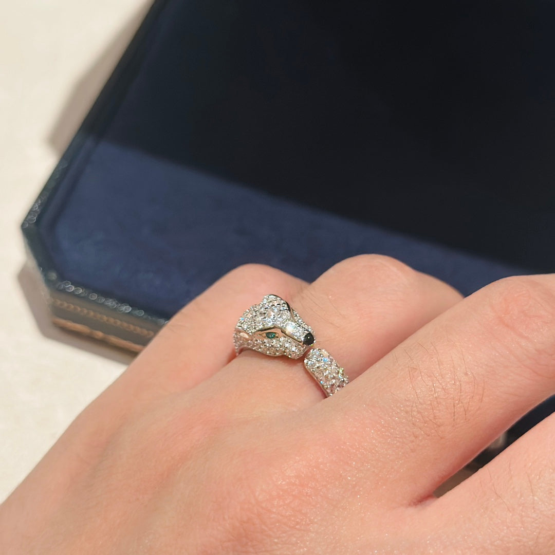 Roostick Panthère De Full Diamond Ring