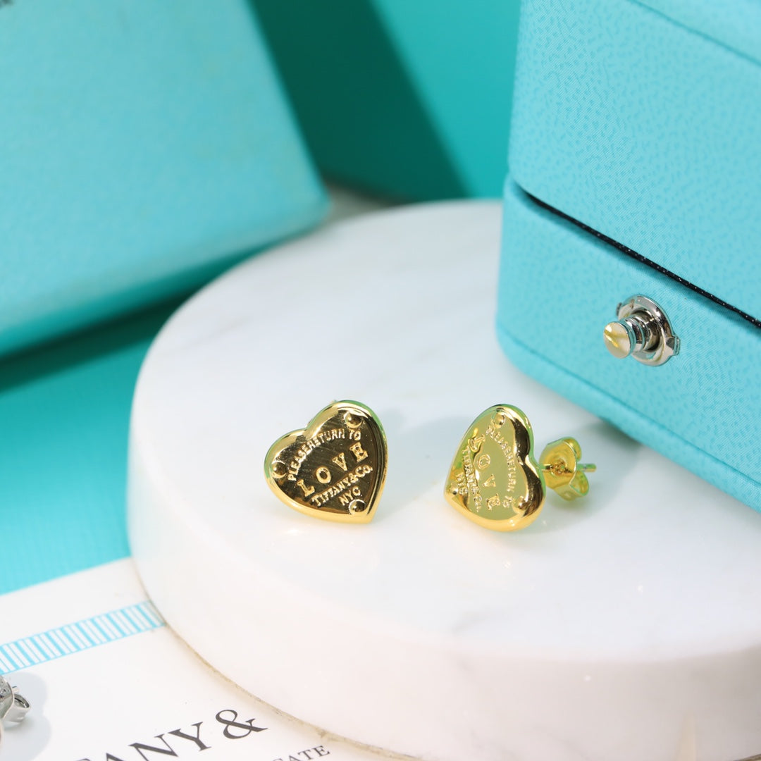 Roostick 18K Return to T Love Earrings