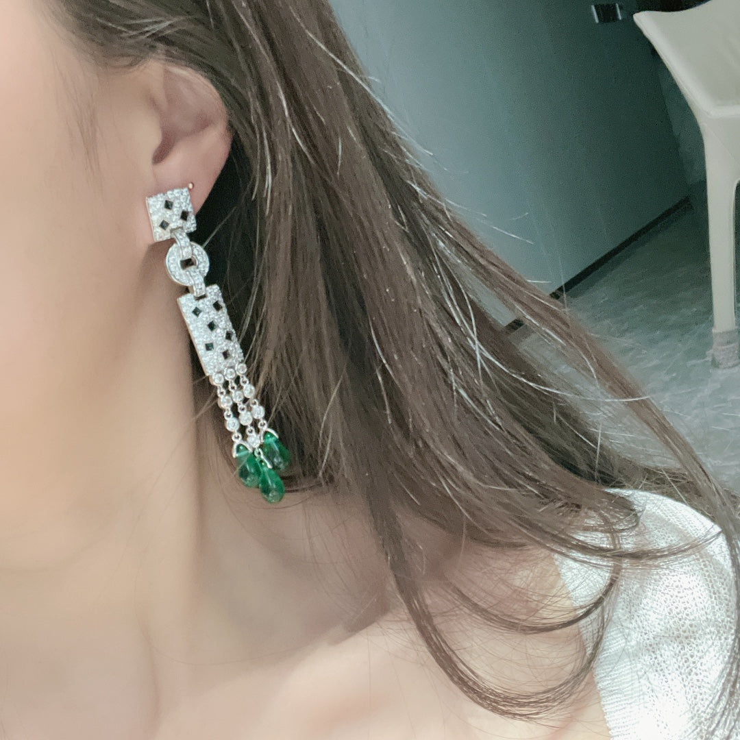 18k Panthère De Diamond Earrings