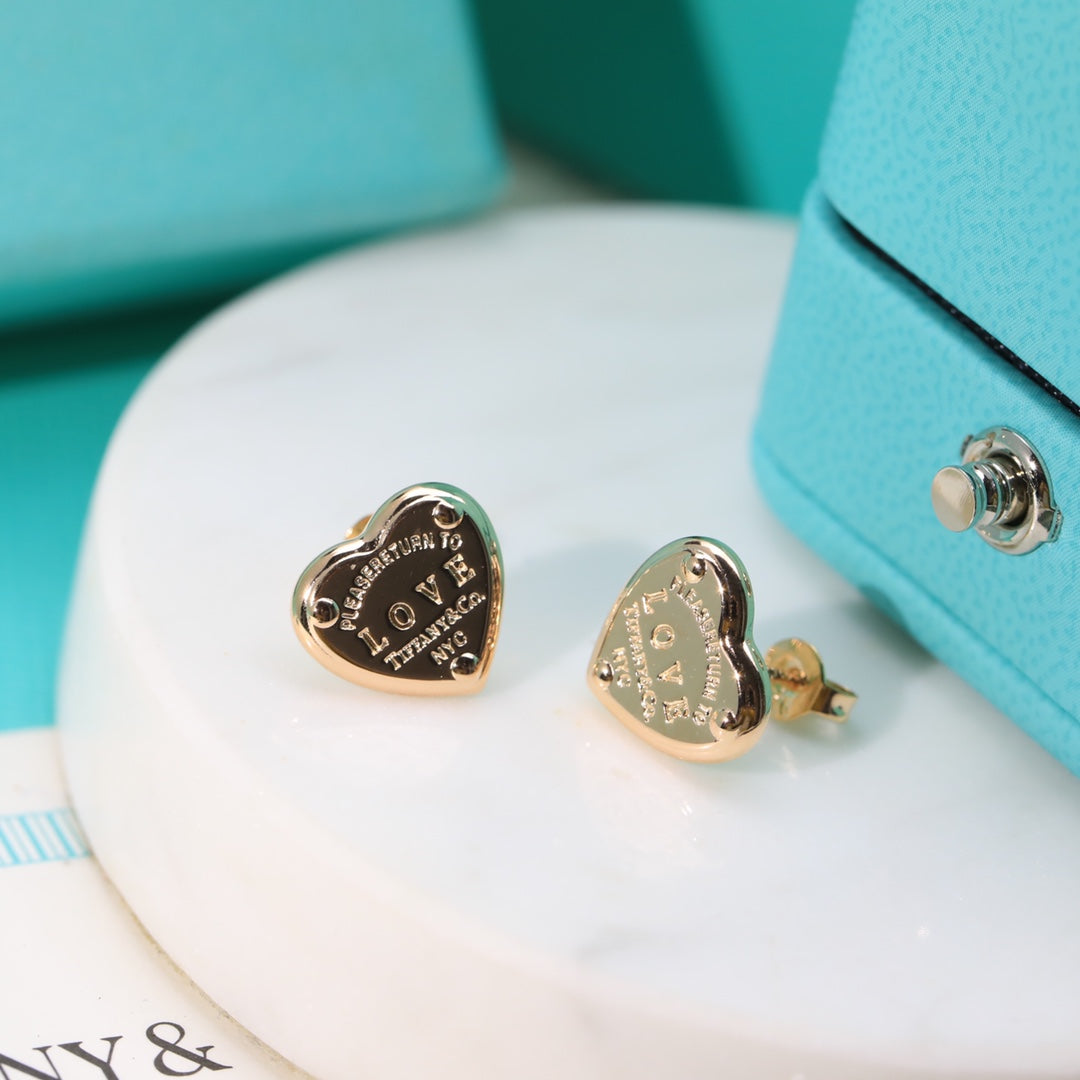 Roostick 18K Return to T Love Earrings