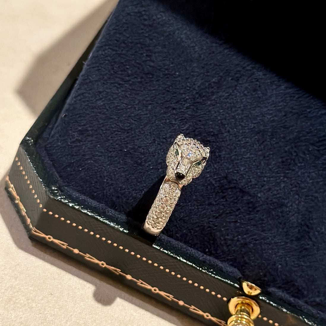 Roostick Panthère De Full Diamond Ring