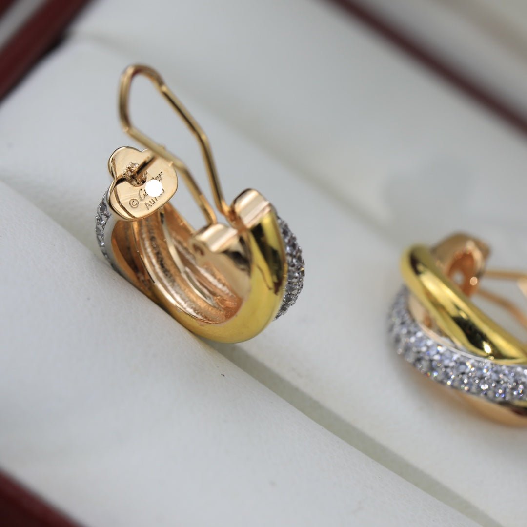 Roostick Trinity Diamond Earrings