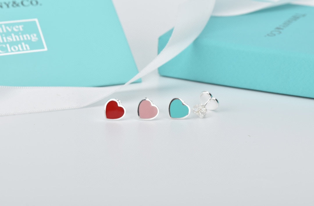 Roostick 18K Return to T Heart Earrings