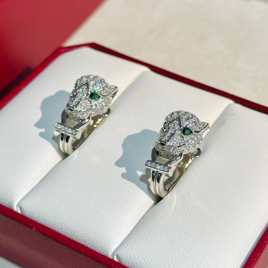 Roostick Panthère De Diamond Earrings