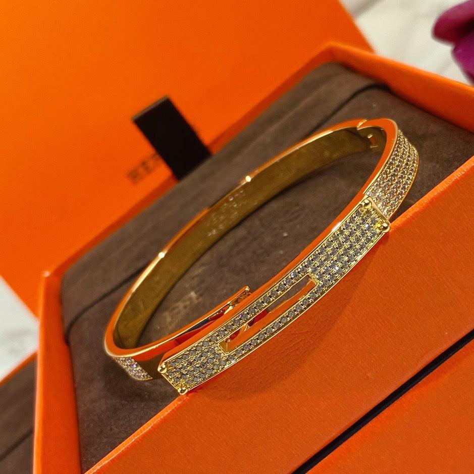 Roostick Kelly Diamonds H Bracelet