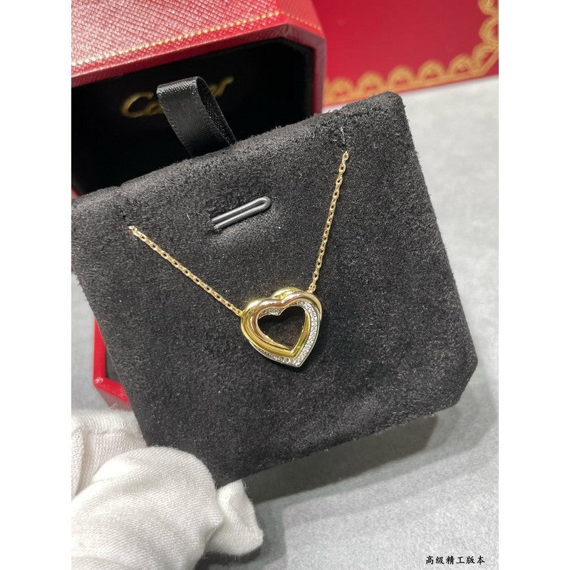 Roostick Trinity Heart Diamond Necklace