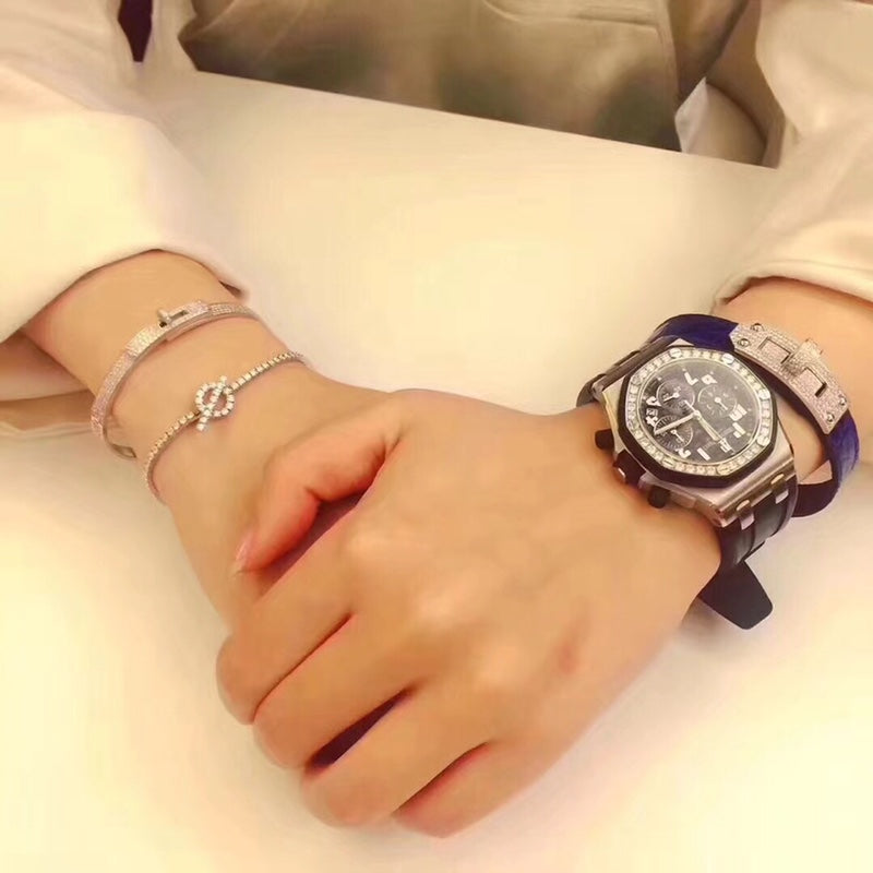 Roostick Kelly Diamonds H Bracelet