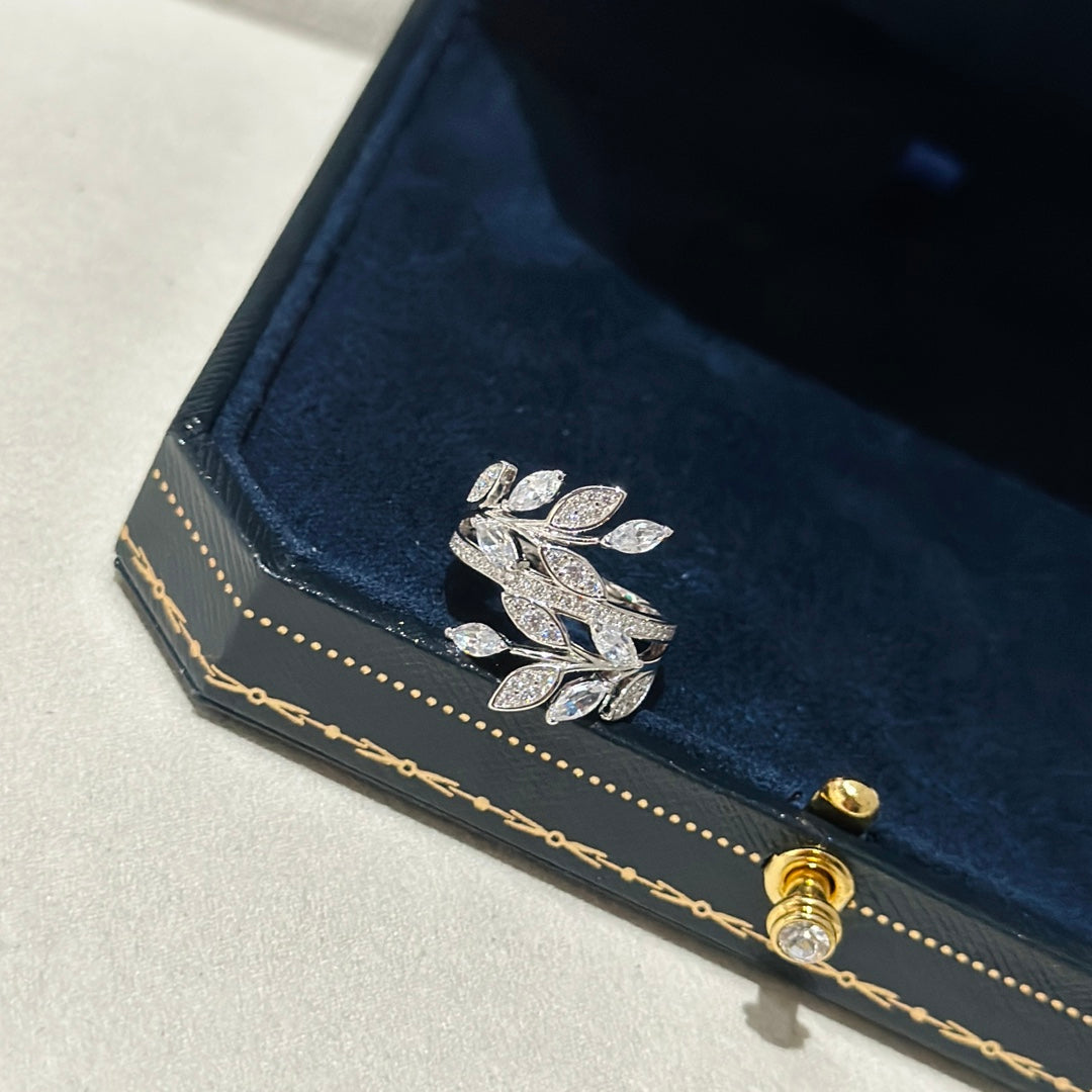 Roostick Victoria Diamond Vine Bypass Ring