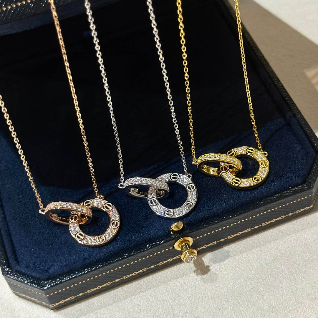 Roostick Love Diamonds Necklace Pavé