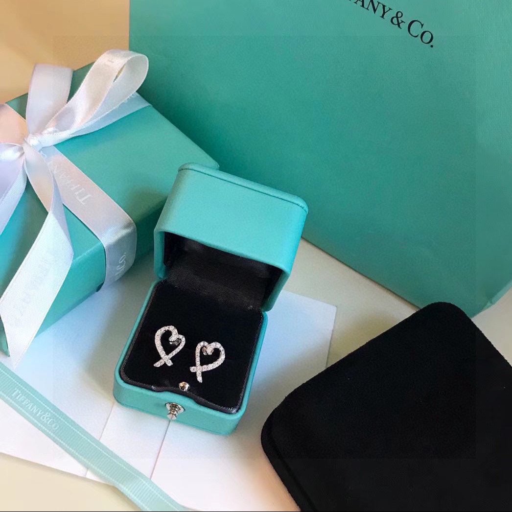 Roostick T Heart Diamond Earrings