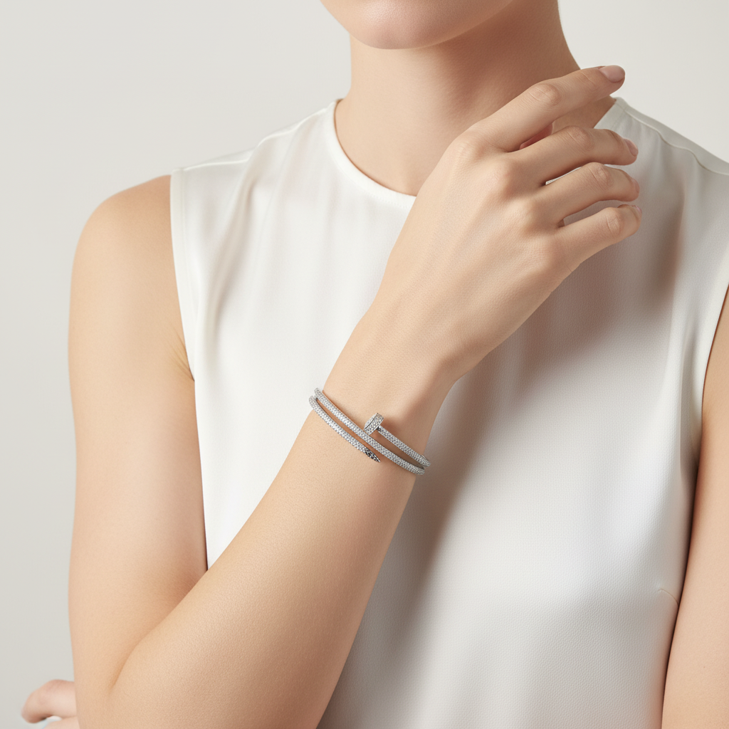 Juste Un Clou Full Diamonds Bangle Bracelet