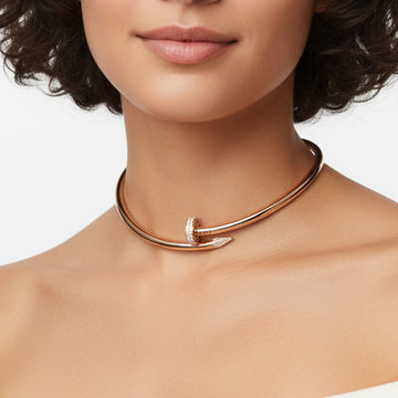 Juste Un Clou Torque Diamond Necklace