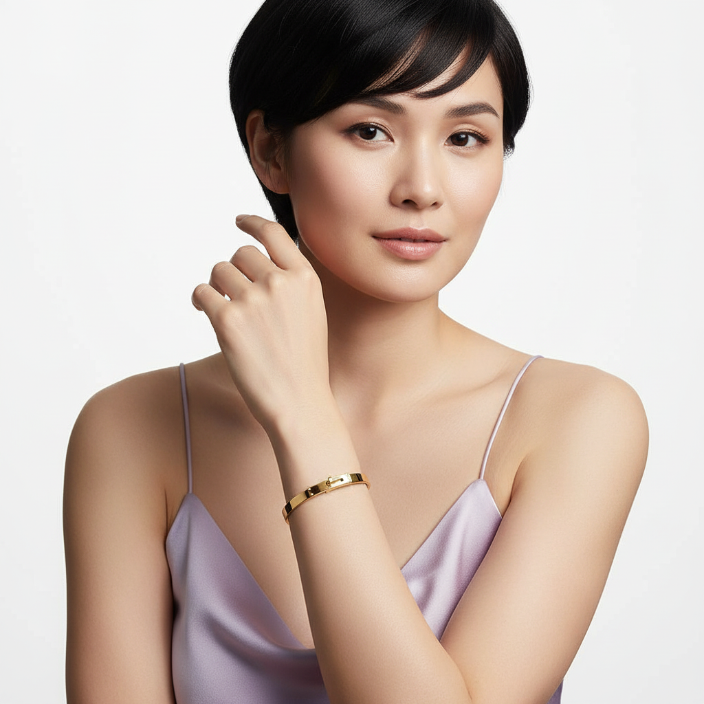 Kelly H Bracelet 18K Gold Vermeil