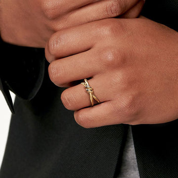 Knot Double Row Ring