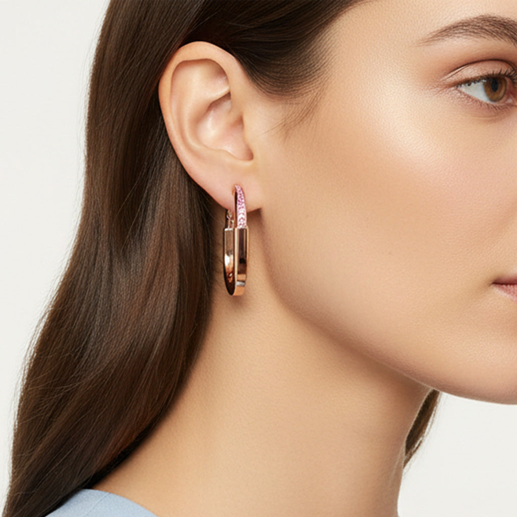 Lock Rosé Edition Medium Earrings