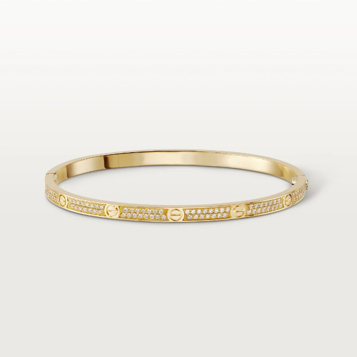 Love Diamond Paved Bracelet