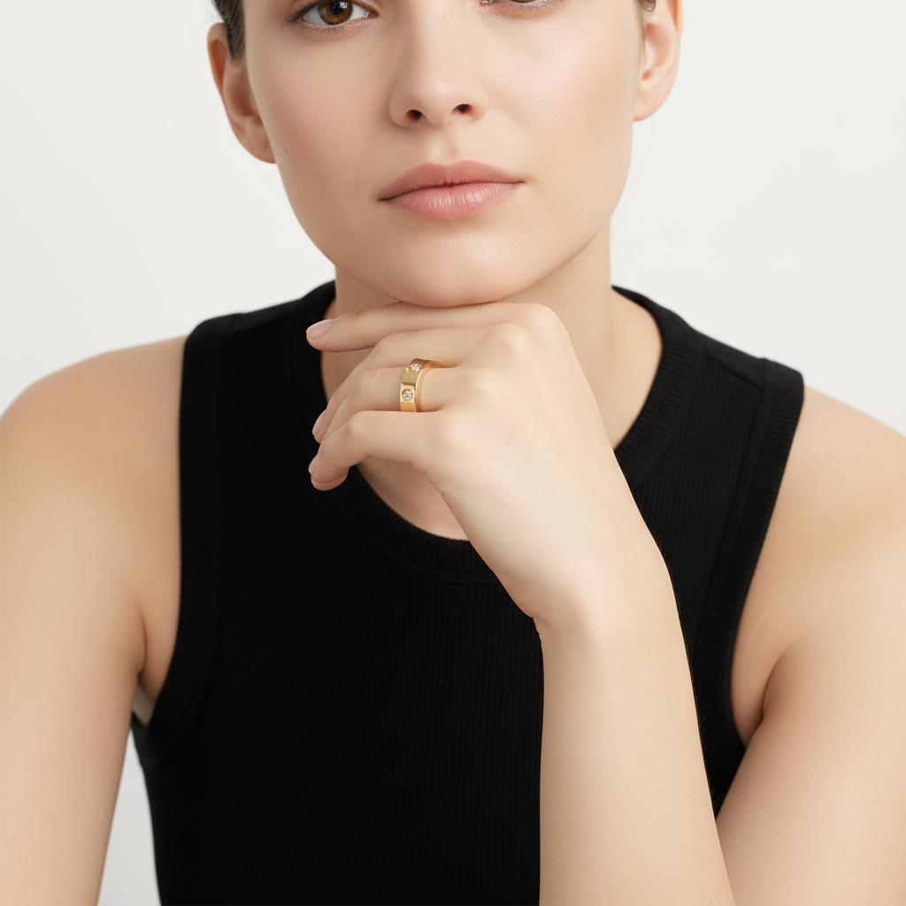 Love Wedding Eight Diamonds Ring