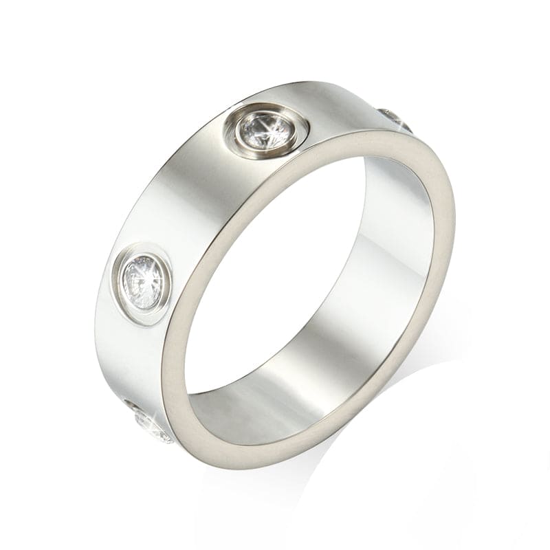 Love Wedding Eight Diamonds Ring