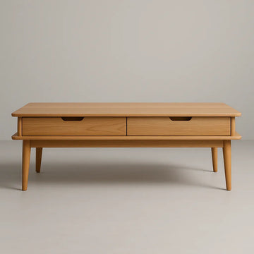 Low Coffee Table Modern Drawers Sleek Form Timeless Appeal