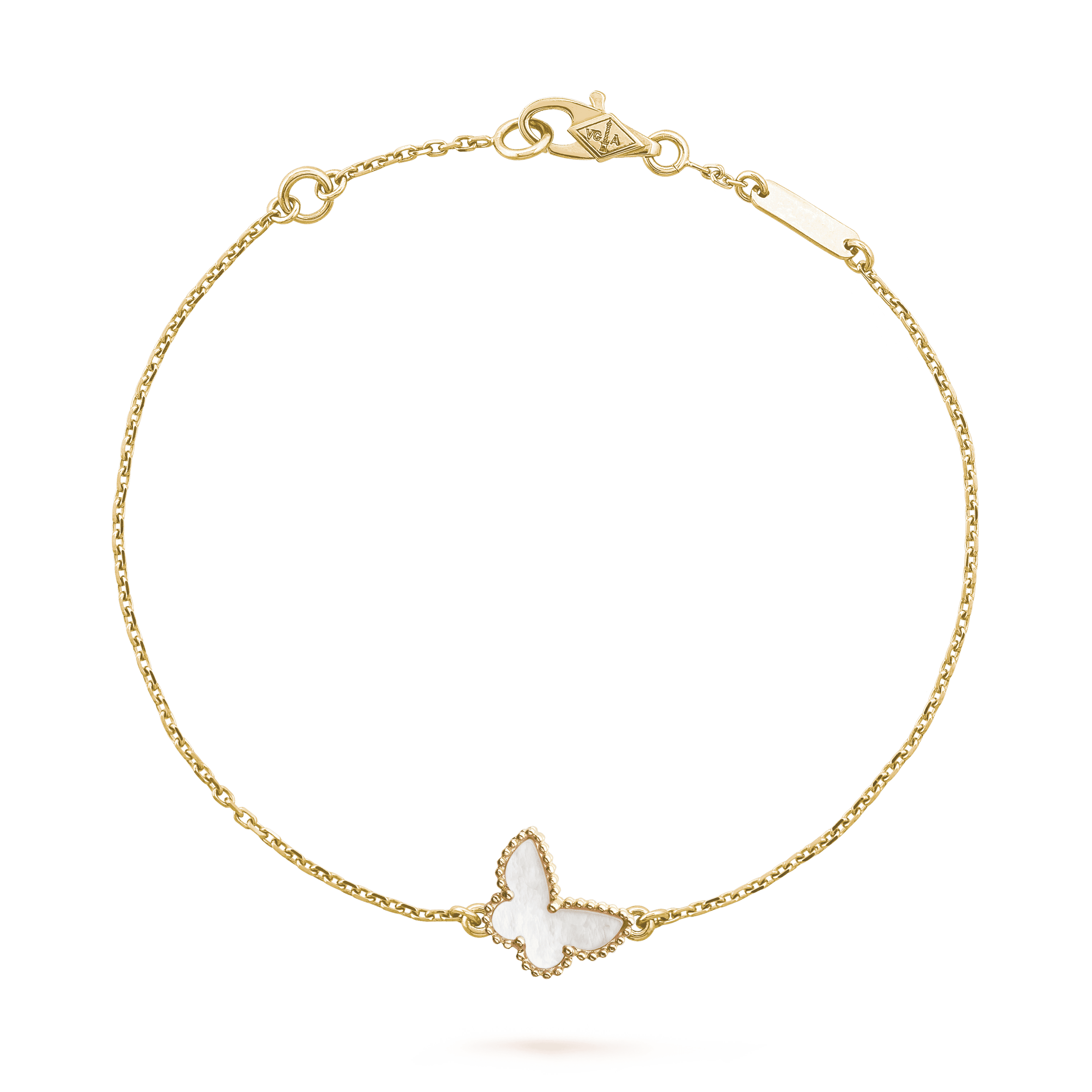 18K Lucky Alhambra Butterfly Pendant Bracelet