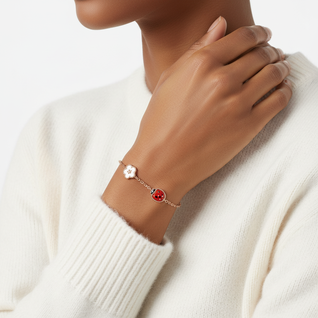 Lucky Spring Five Motifs Clover Bracelet