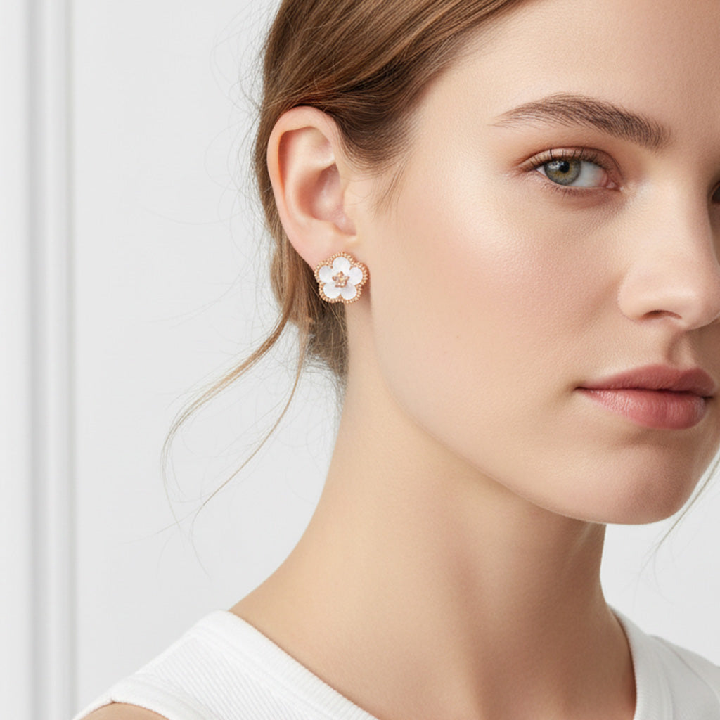 Lucky Spring Plum Blossom Earrings