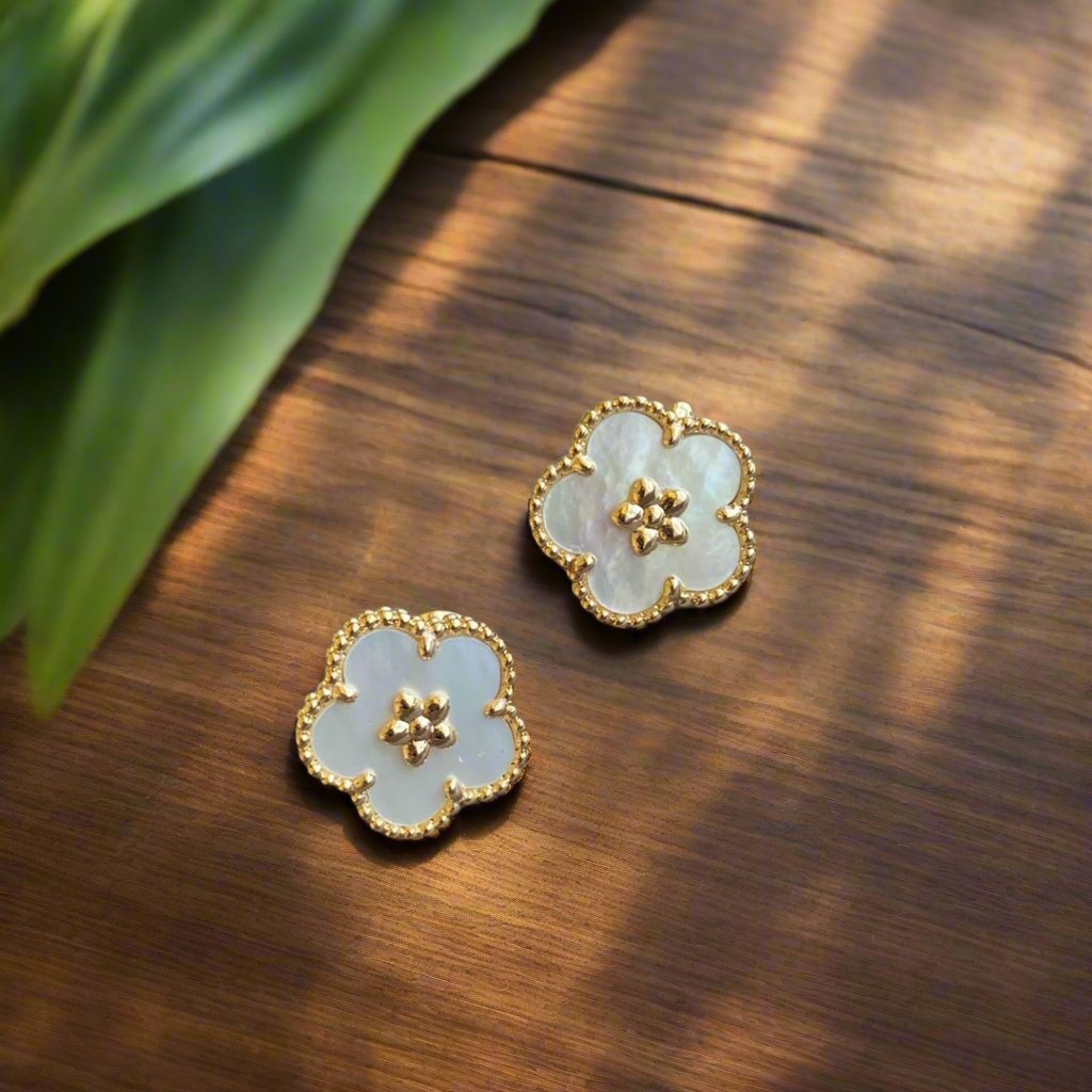 Lucky Spring Plum Blossom Earrings