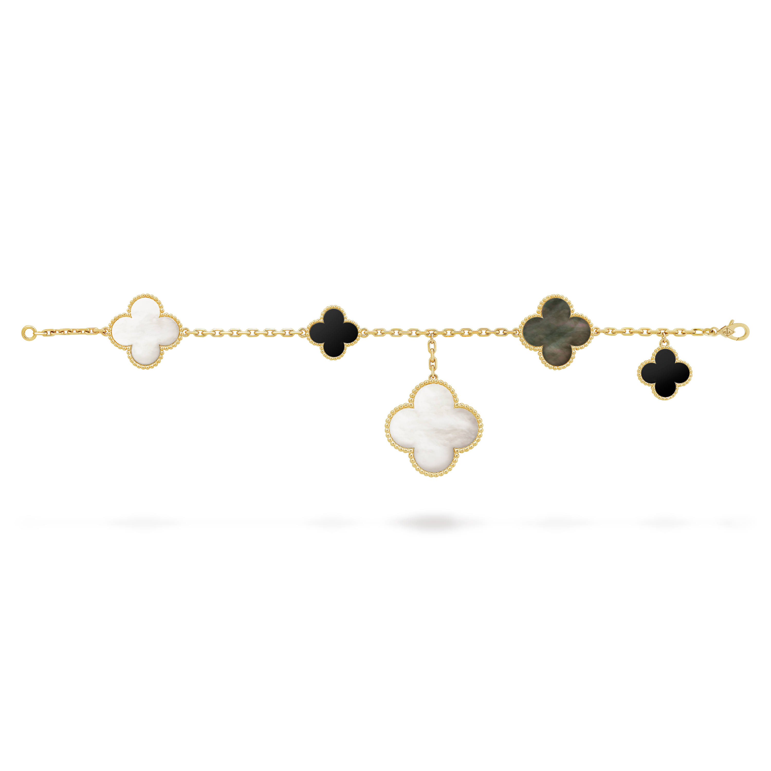 Magic Alhambra Five Motifs Clover Bracelet
