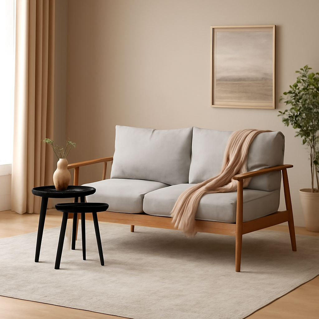 Minimalist 2 Seater Sofa Timeless Comfort Elegance
